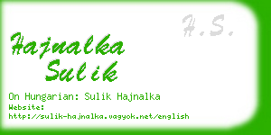 hajnalka sulik business card